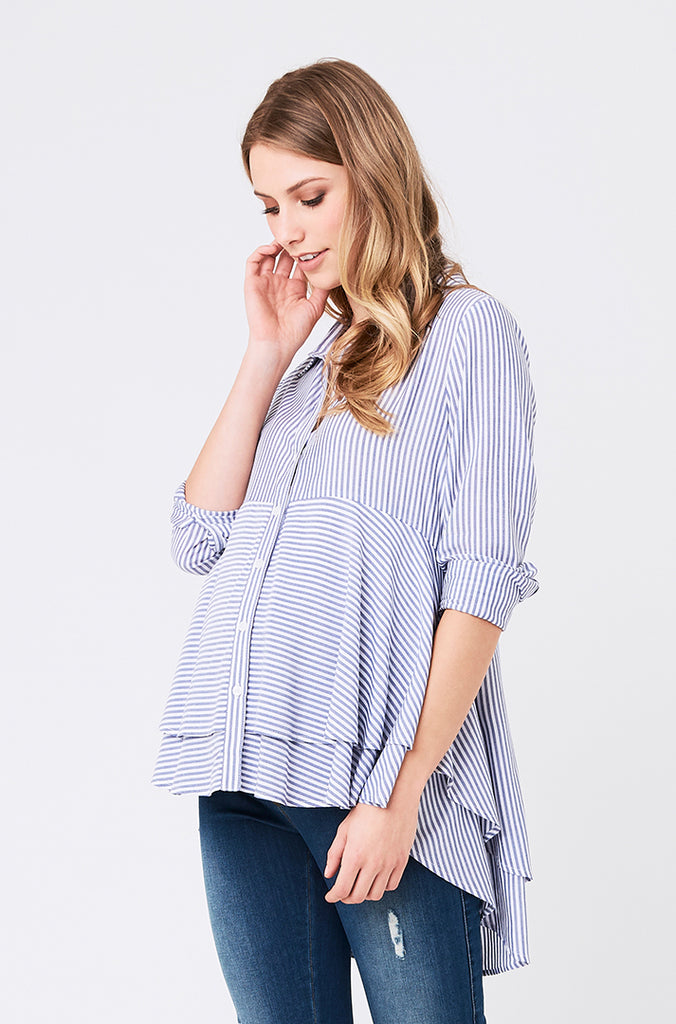 maternity-and-nursing-layered-stripe-peplum-shirt2